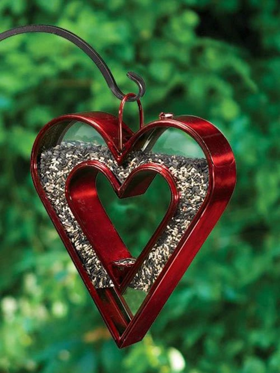 Backyard Habitat * | Gsc Heart Fly-Thru Bird Feeder