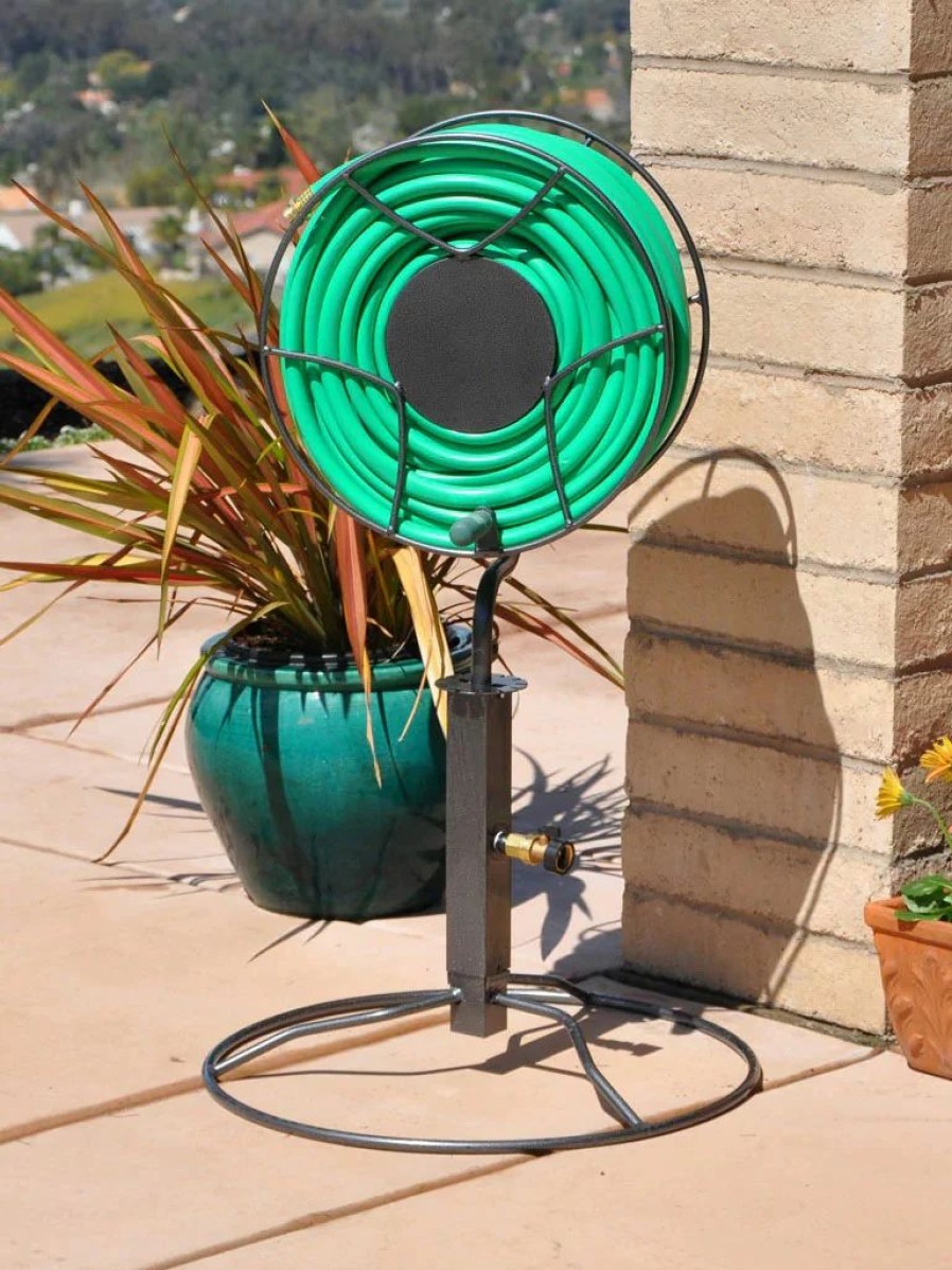 Watering & Irrigation * | Gsc Yard Butler Free Standing Swivel Hose Reel With Base