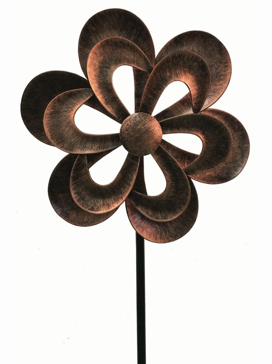 Yard & Garden Decor * | Gsc Rose Dual Wind Spinner