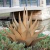 Yard & Garden Decor * | Gsc Desert Steel Sharkskin Agave Sculpture