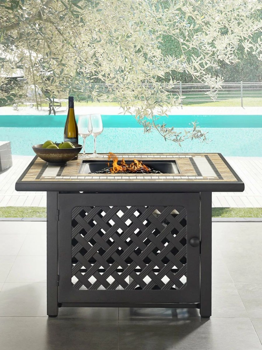 Yard & Garden Decor * | Gsc Crosley Tucson Fire Table