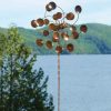 Yard & Garden Decor * | Gsc Double Disc Staked Wind Spinner, 24 Flamed