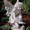 Yard & Garden Decor * | Prp Kneeling Fairy Garden Statue