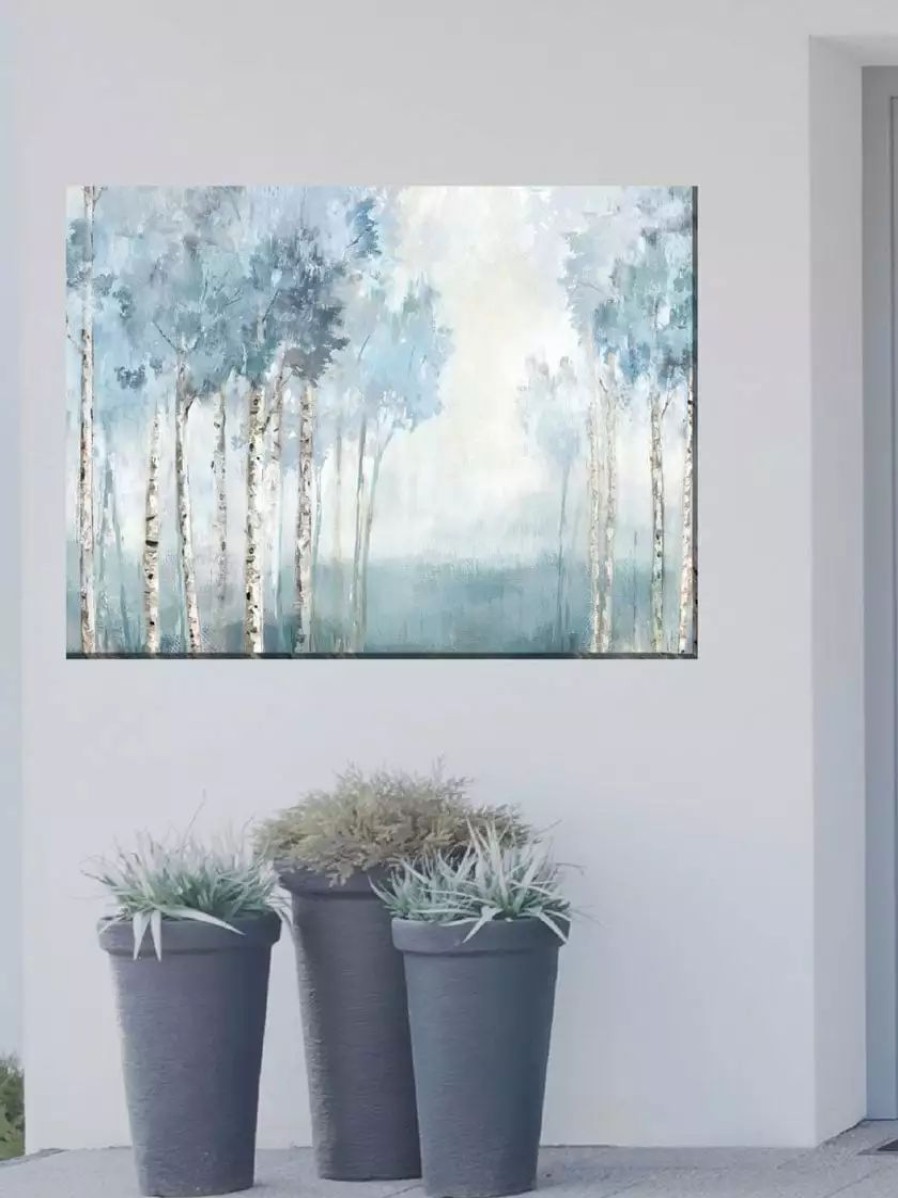 Yard & Garden Decor * | Gsc Silent Blue Outdoor Wall Art