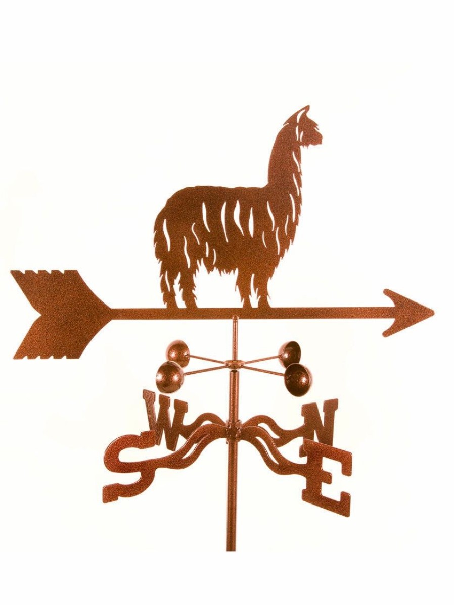 Yard & Garden Decor * | Gsc Ezvane Alpaca Llama Weathervane