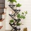 Indoor Garden * | Gsc Crisscross Cascading Plant Stand With Black Trays