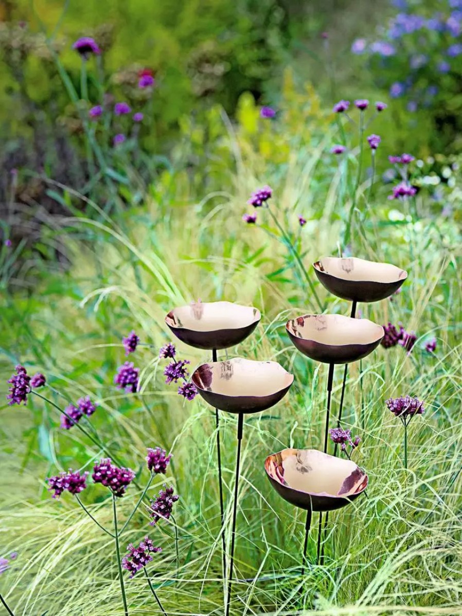 Yard & Garden Decor * | Gsc Copper Poppy Sways, Set Of 5