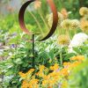 Yard & Garden Decor * | Gsc Corten Circle Garden Sculpture