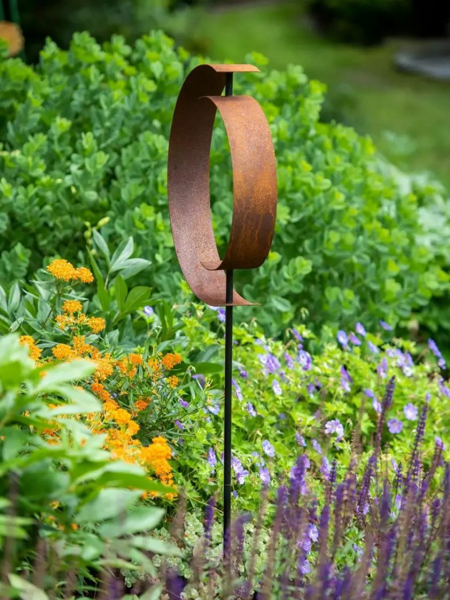 Yard & Garden Decor * | Gsc Corten Circle Garden Sculpture