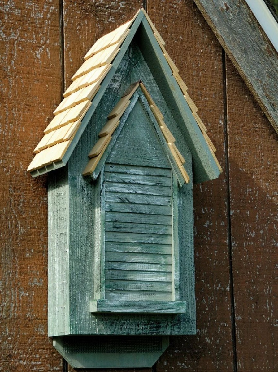 Backyard Habitat * | Gsc Heartwood Victorian Bat House Gray Whitewash