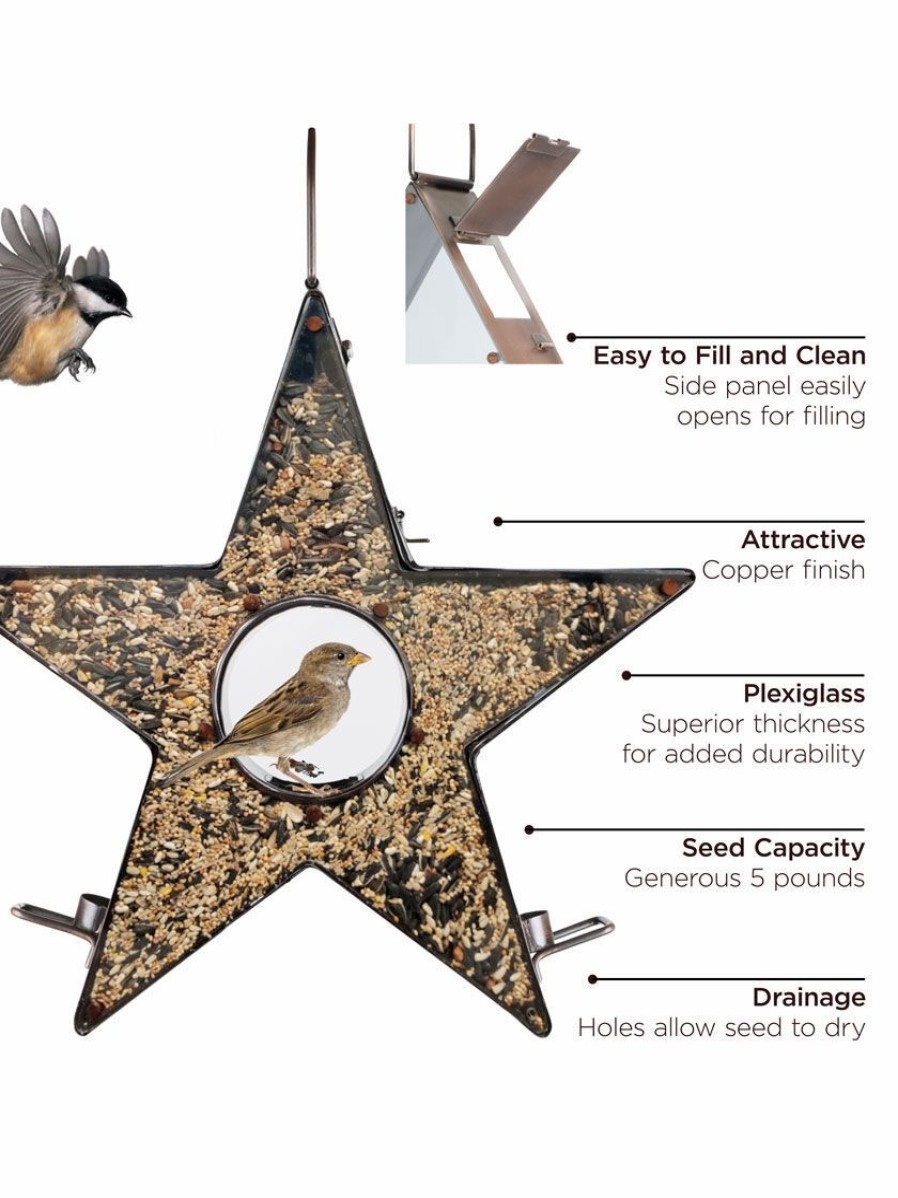 Backyard Habitat * | Gsc Star Fly-Thru Bird Feeder