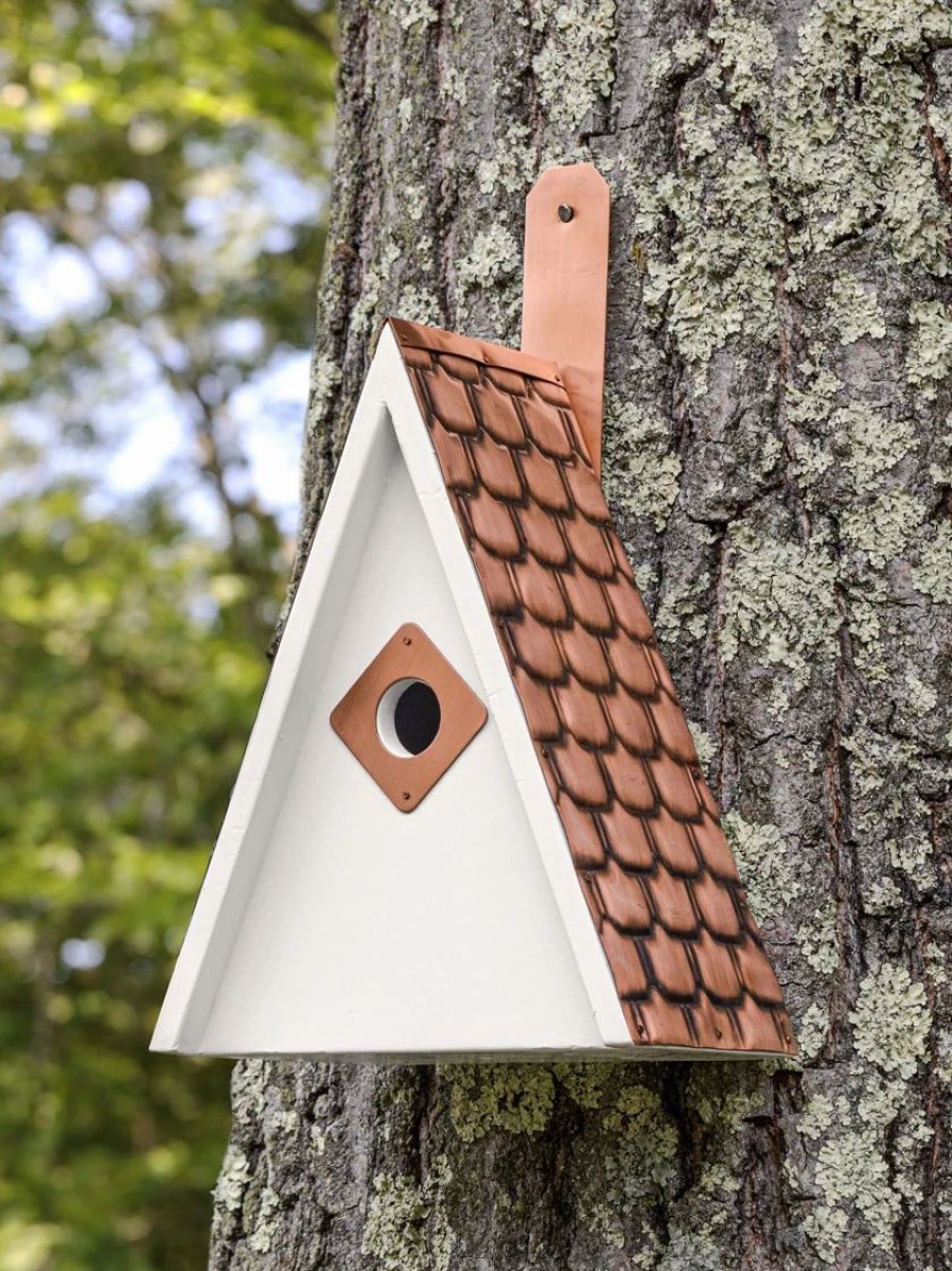 Backyard Habitat * | Gsc Swiss Chalet Bird House With Copper Roof