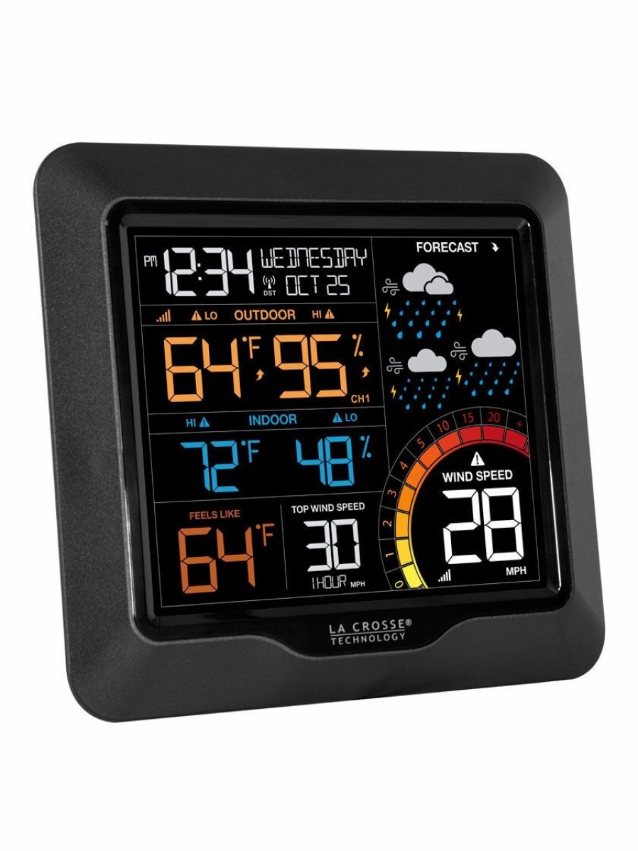 Yard & Garden Decor * | Gsc La Crosse Color Wind Speed Weather Station