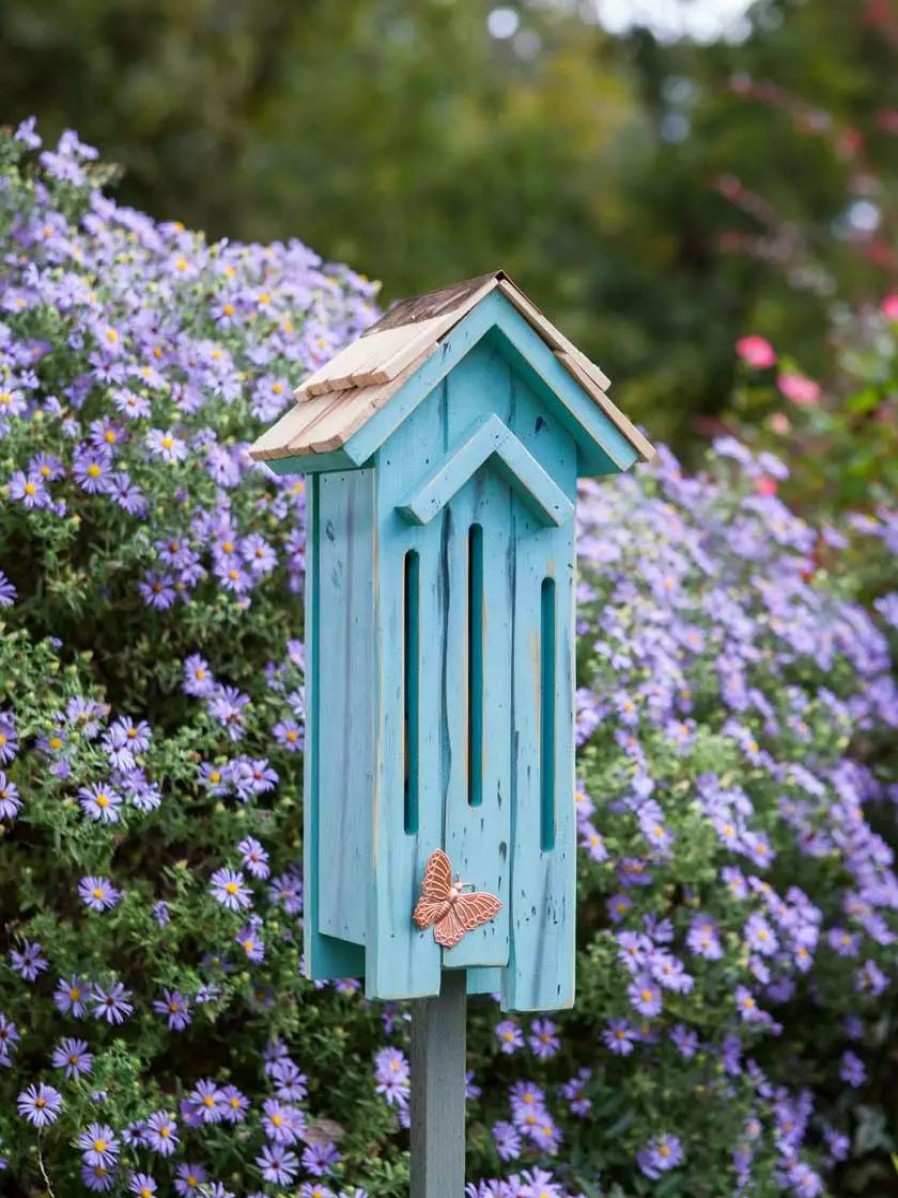 Backyard Habitat * | Gsc Heartwood Flutter Flat Butterfly House Blue