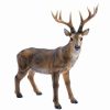 Yard & Garden Decor * | Prp Standing Big Rack Buck Deer Statue