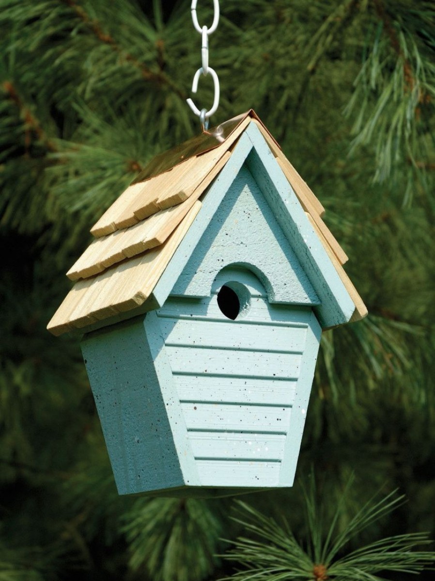 Backyard Habitat * | Gsc Heartwood Wren-In-The-Wind Bird House