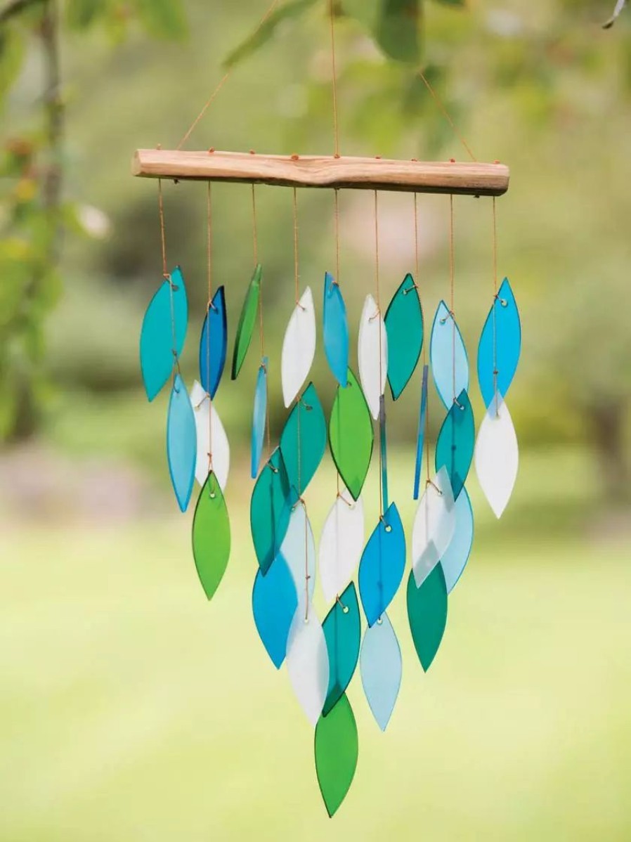 Yard & Garden Decor * | Gsc Glass Waterfall Wind Chimes