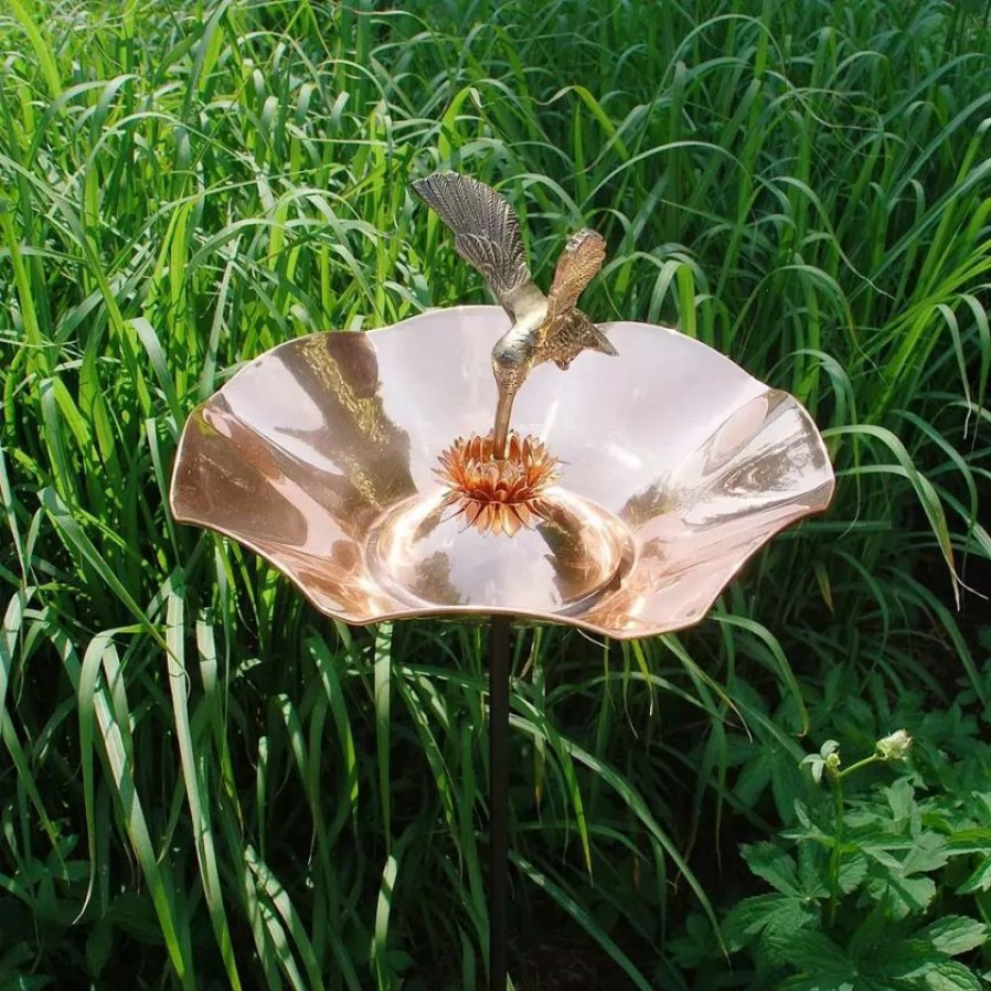 Backyard Habitat * | Gsc Achla Designs Hummingbird Bird Bath