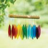 Yard & Garden Decor * | Gsc Glass Rainbow Wind Chimes