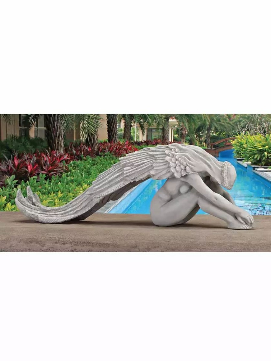 Yard & Garden Decor * | Prp Graceful Angel Garden Statue