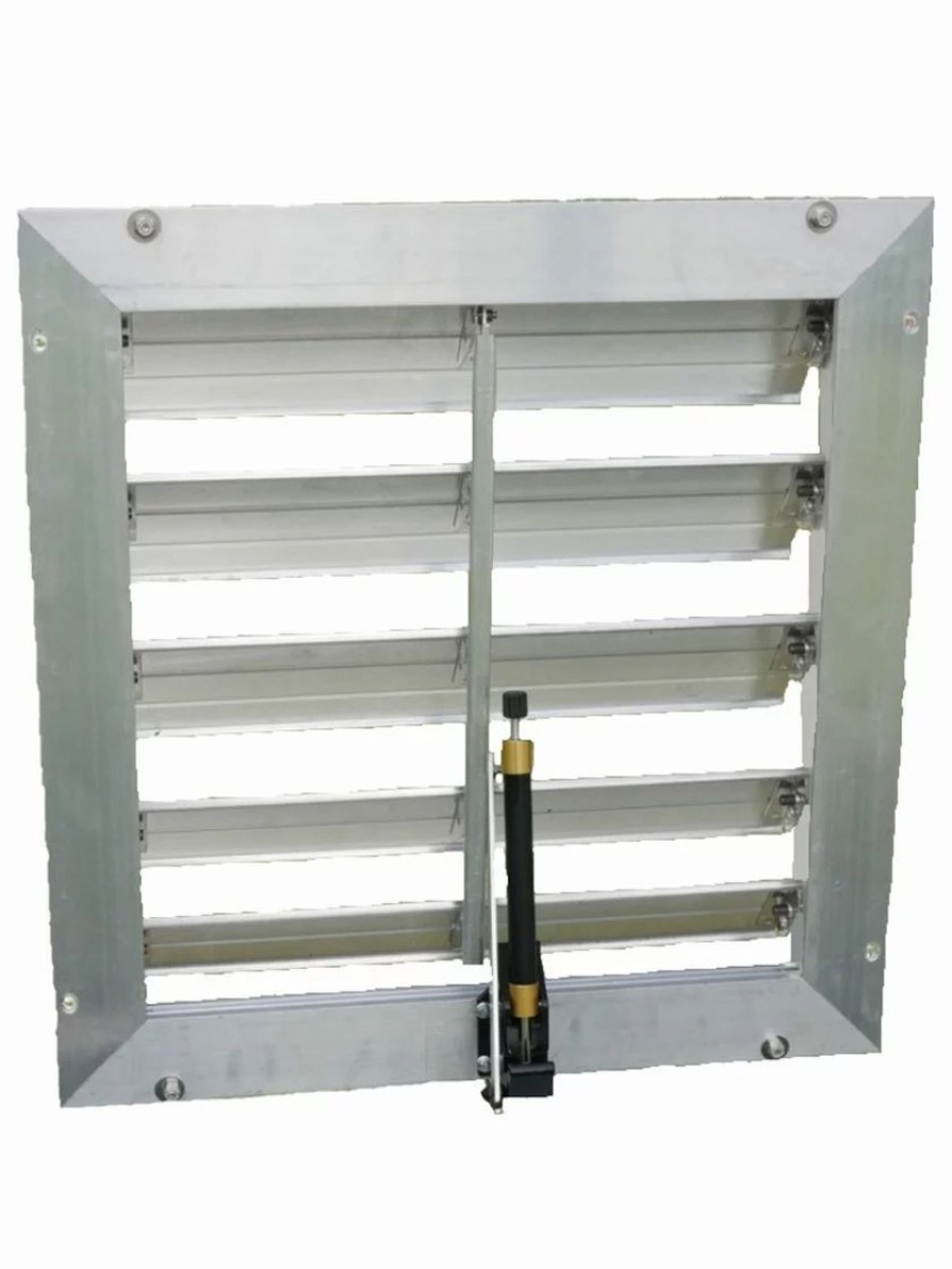 Season Extenders * | Gsc Monticello Greenhouse 18 Louver Wall Mounted Window With Solar Powered Opener