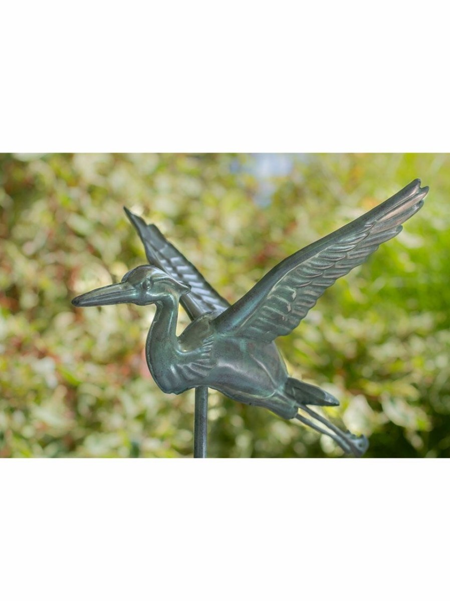 Yard & Garden Decor * | Gsc Blue Heron Cottage Weathervane