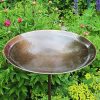 Backyard Habitat * | Gsc Achla Designs Burnt Copper Birdbath With Stake