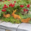 Yard & Garden Decor * | Gsc Corten Steel Animal Garden Stakes