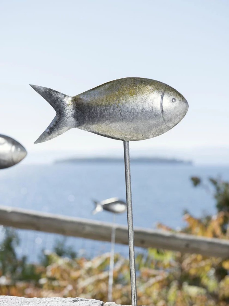 Yard & Garden Decor * | Gsc Fish Out Of Water Garden Stakes, Set Of 5