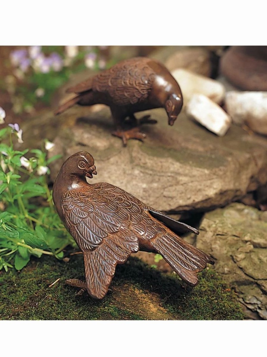 Yard & Garden Decor * | Gsc Achla Designs Bronzed Doves Pair