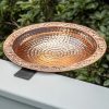 Backyard Habitat * | Gsc Pure Copper Bird Bath Deck Mount