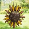 Backyard Habitat * | Gsc Glass Petal Sunflower Bird Feeder