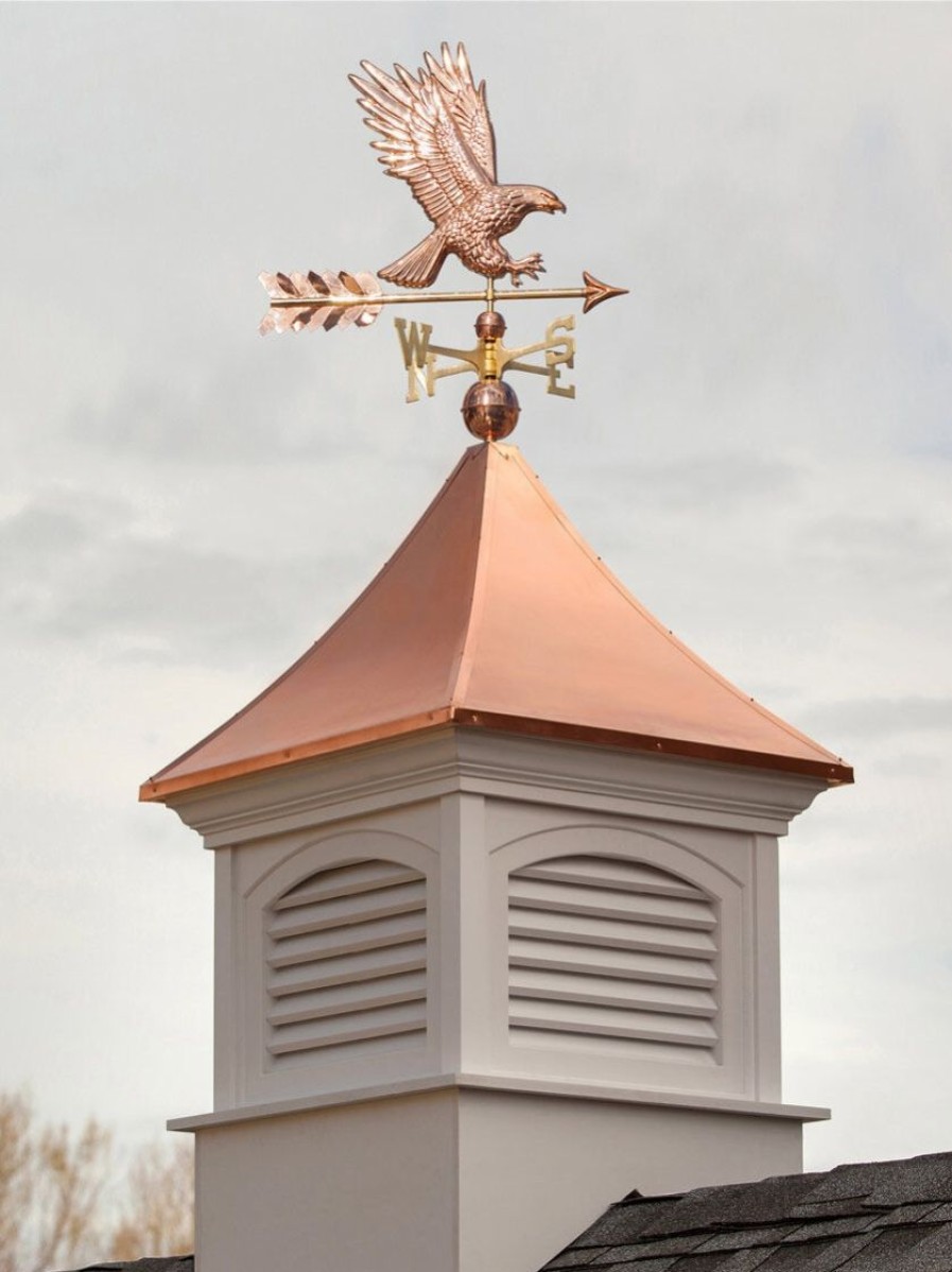 Yard & Garden Decor * | Gsc Bald Eagle Copper Weathervane