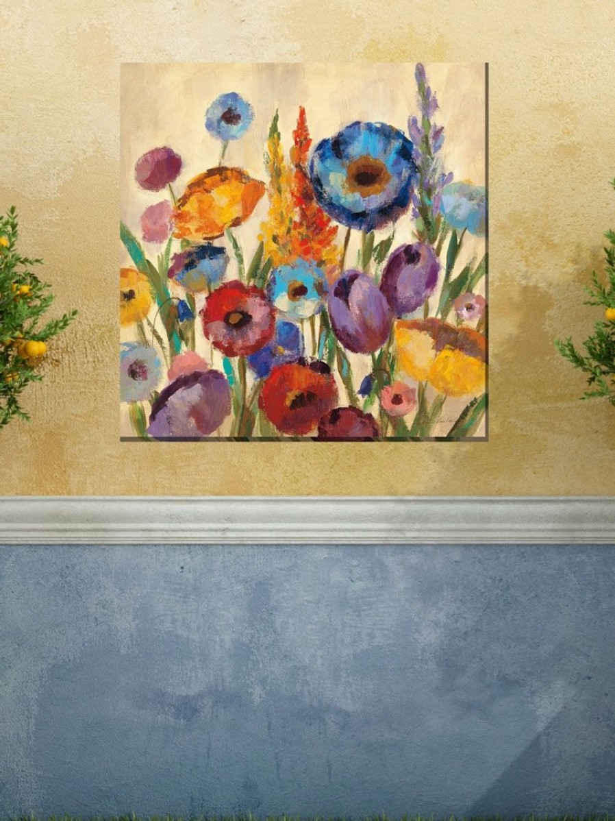 Yard & Garden Decor * | Gsc Jovial Blooms Outdoor Wall Art