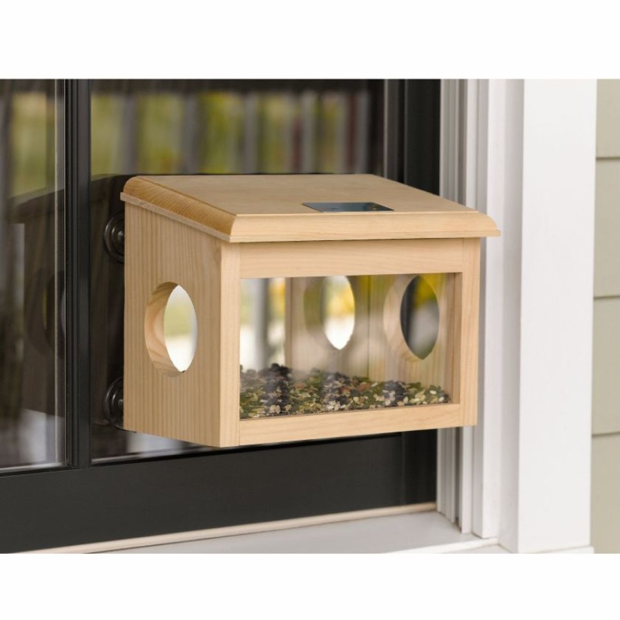 Backyard Habitat * | Gsc Mirrored Window Bird Feeder