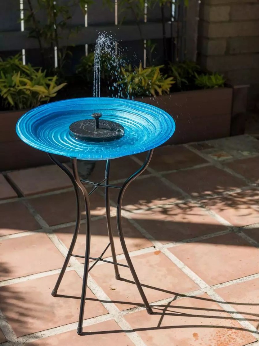 Backyard Habitat * | Gsc Floating Solar Bird Bath Bubbler