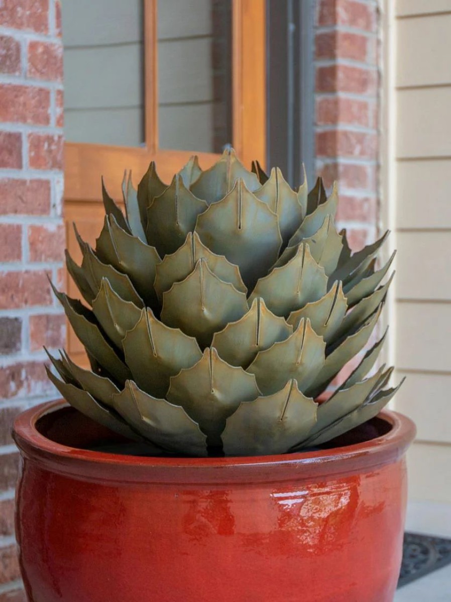 Yard & Garden Decor * | Gsc Desert Steel Artichoke Agave Sculpture