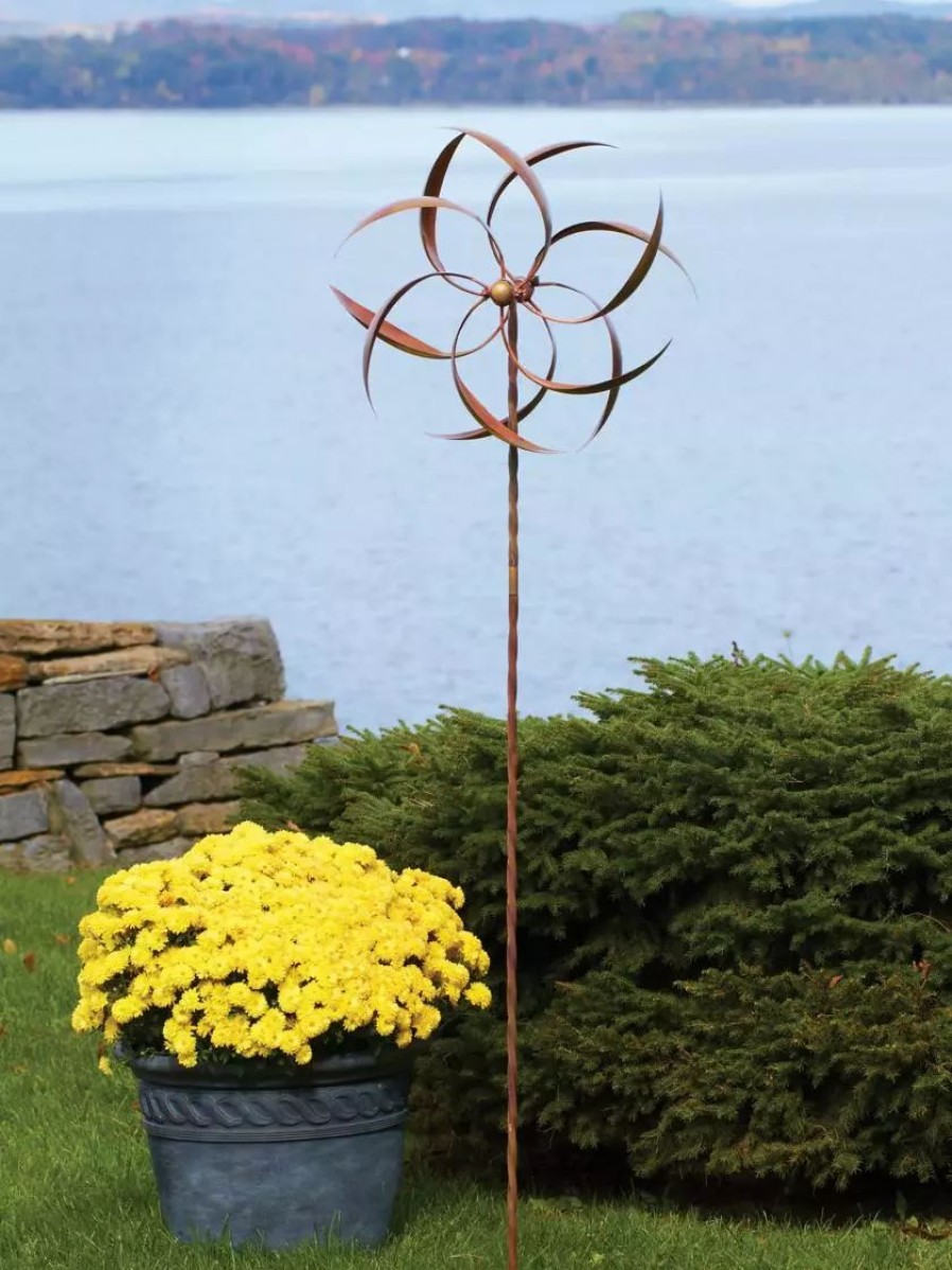 Yard & Garden Decor * | Gsc Feather Staked Wind Spinner, 22