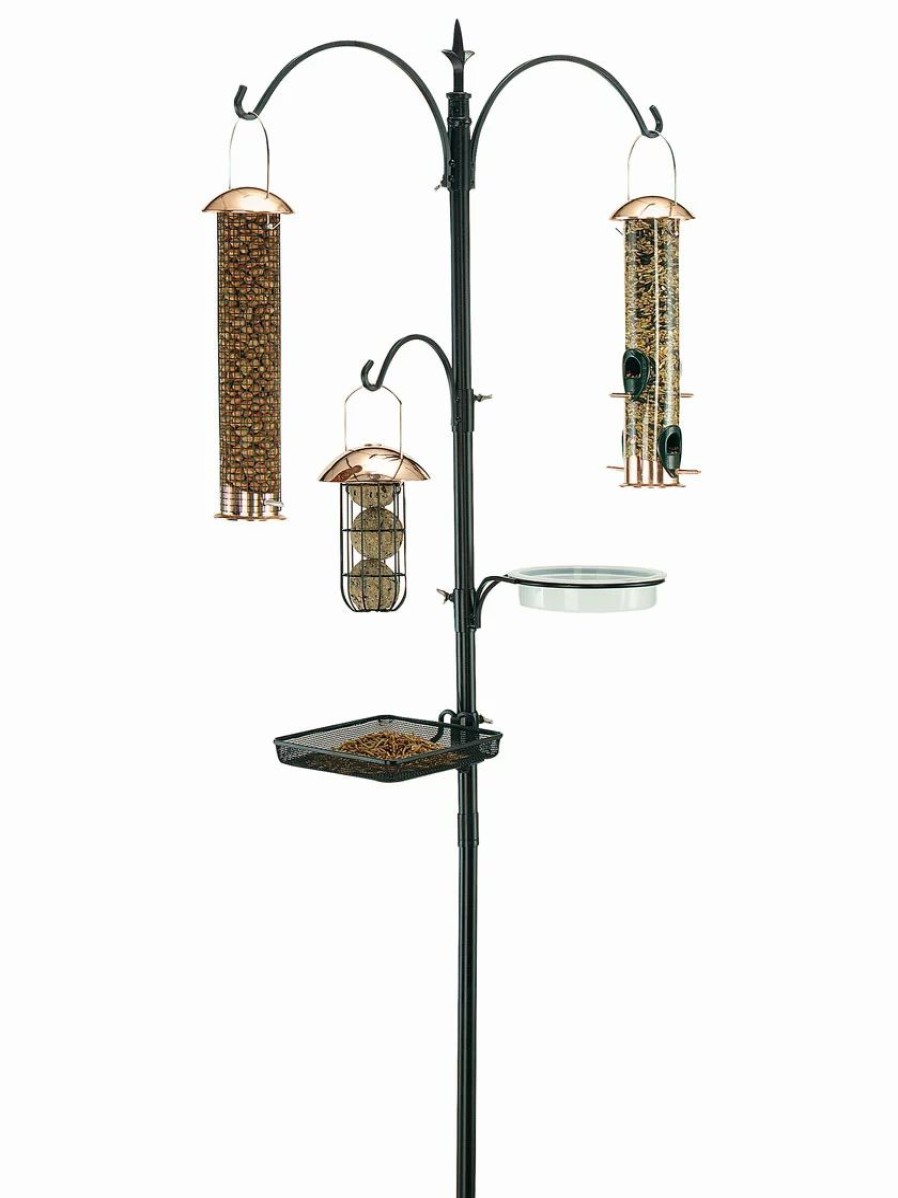 Backyard Habitat * | Gsc Gardman Antique Finish Bird Feeding Station