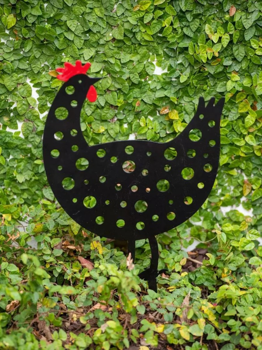 Yard & Garden Decor * | Gsc Chicken Friends Garden Stake