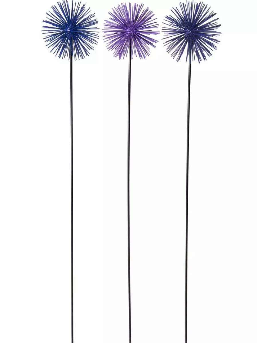 Yard & Garden Decor * | Gsc Everbloomin' Alliums, Set Of 3 Blue/Purple