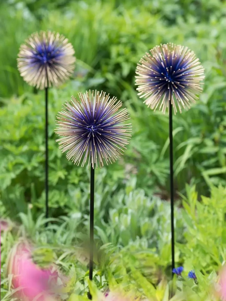 Yard & Garden Decor * | Gsc Allium Starburst Stake Violet