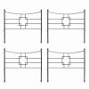 Yard & Garden Decor * | Gsc Achla Designs Square-On-Squares Fence Sections, Set Of 4