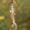 Yard & Garden Decor * | Gsc Single Link Pure Copper Rain Chain, 8.5