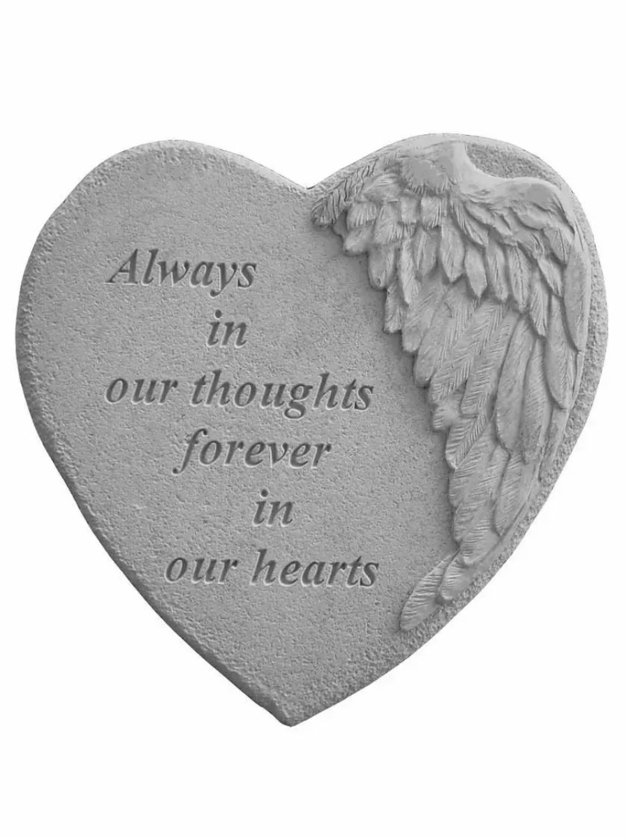 Yard & Garden Decor * | Gsc Always In Our Thoughts Memorial Stone