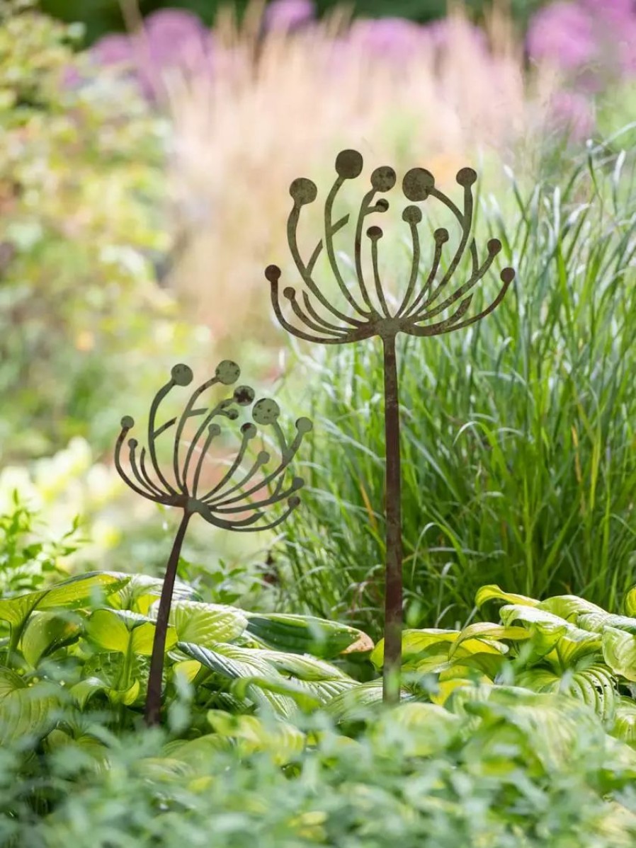 Yard & Garden Decor * | Gsc Queen Anne'S Lace Garden Stake Set Of 2