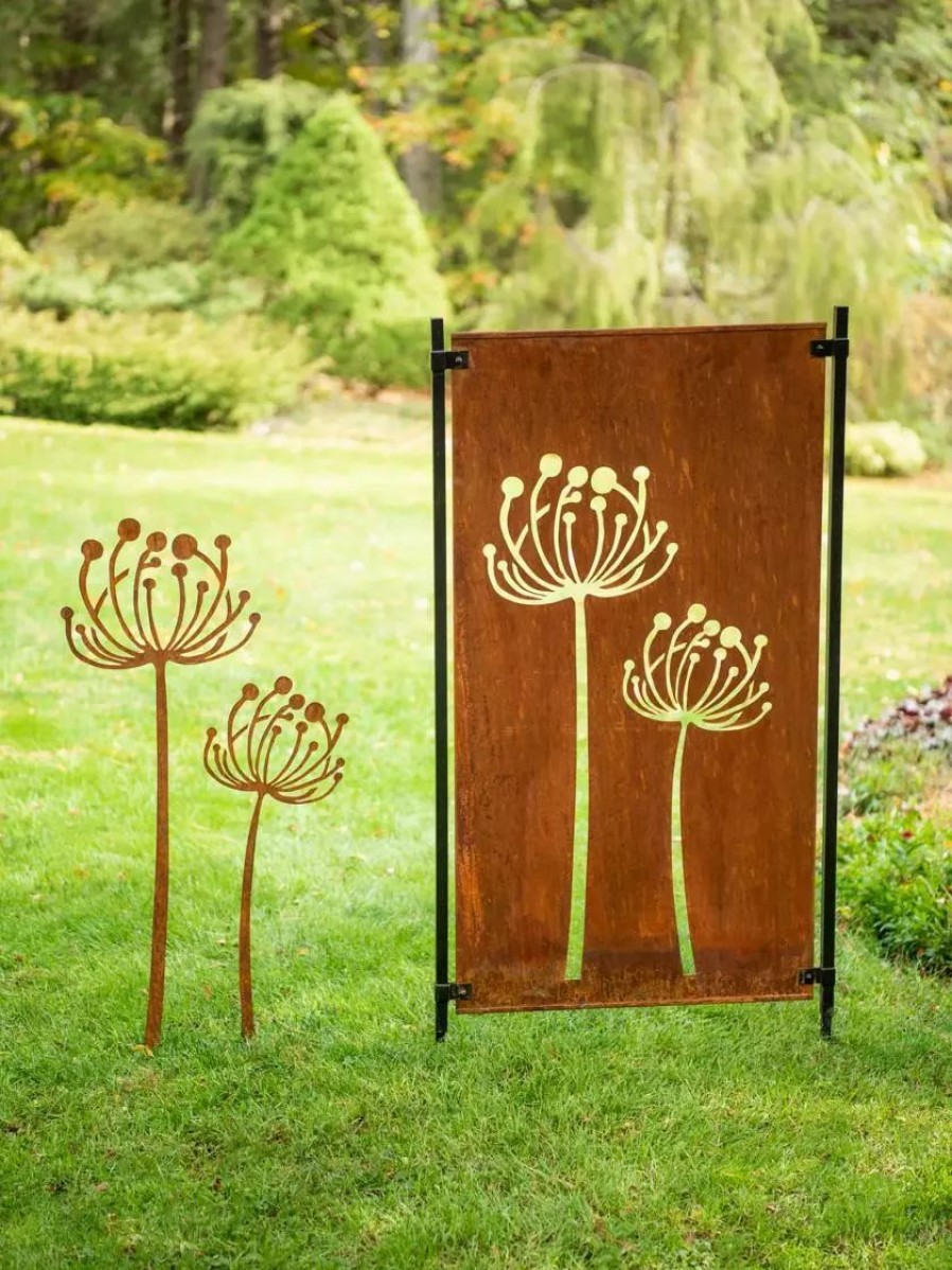 Yard & Garden Decor * | Gsc Queen Anne'S Lace Garden Stake Set Of 2