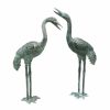 Yard & Garden Decor * | Gsc Bronze Crane Statues, Small