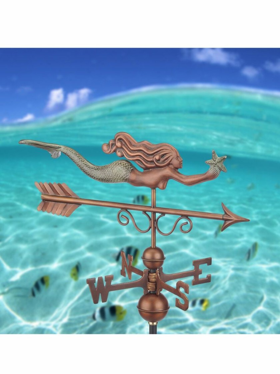 Yard & Garden Decor * | Gsc Little Mermaid Weathervane