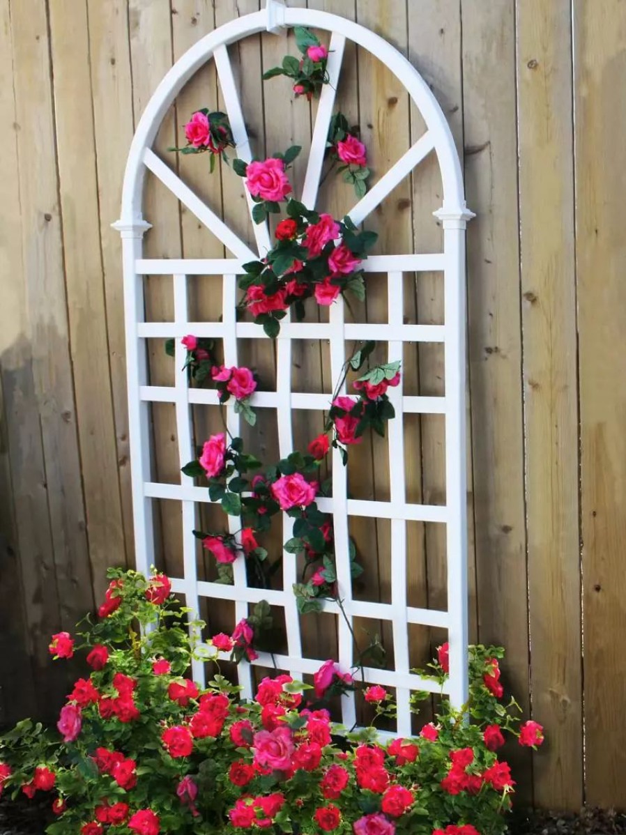 Yard & Garden Decor * | Gsc Athens Vinyl Trellis